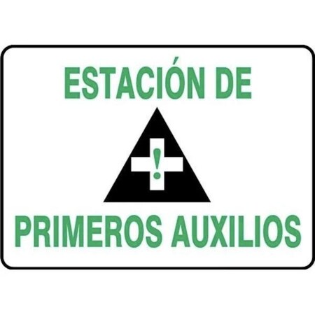 Accuform SAFETY SIGN FIRST AID STATION 7 X SHMFSD959VA SHMFSD959VA